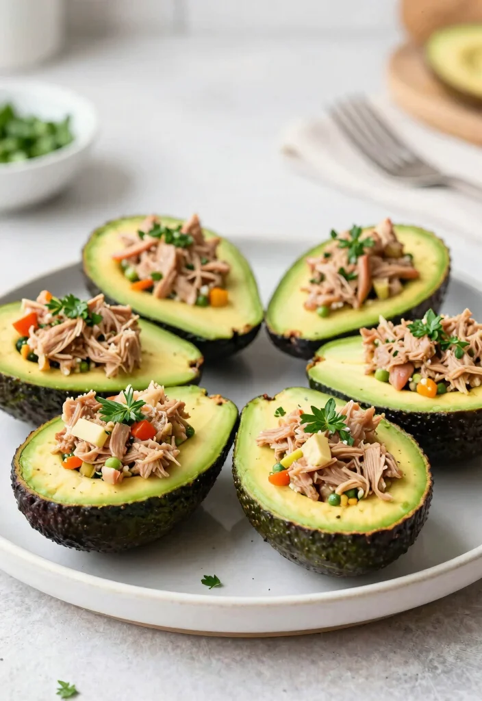 12 Low Calorie Keto Recipes for Light Low Carb Meals 12. Tuna Salad Stuffed Avocados 0
