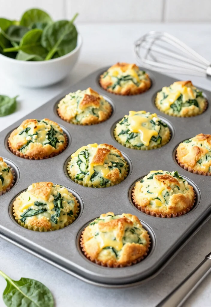 12 Low Calorie Keto Recipes for Light Low Carb Meals 4. Egg Muffins with Spinach and Cheese 0