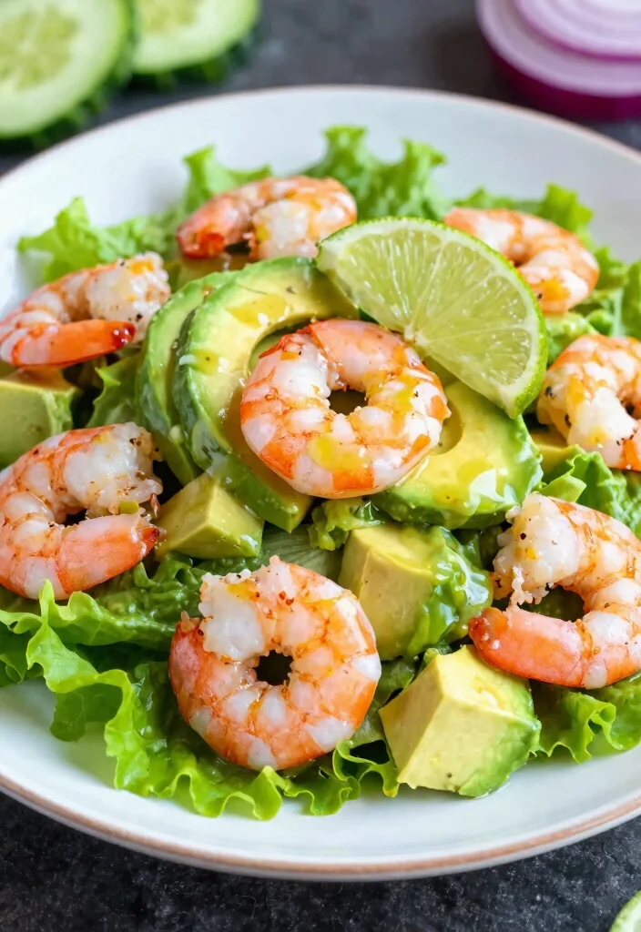 12 Low Calorie Keto Recipes for Light Low Carb Meals 7. Shrimp Avocado Salad 0