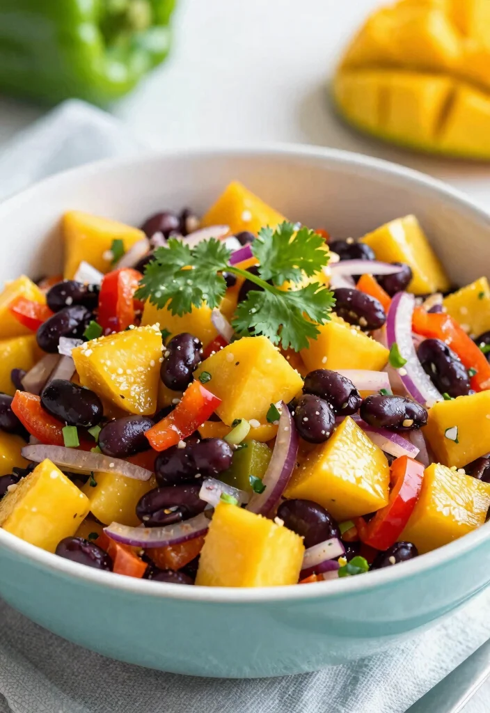 12 Low Cholesterol Dinner Recipes for Heart Smart Meals 122 12 Low Cholesterol Dinner Recipes for Heart Smart Meals 12. Mango Black Bean Salad 0