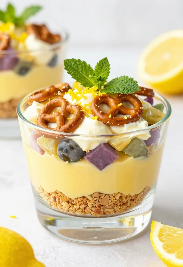 12 Pretzel Dessert Recipes for Sweet and Salty Treats 78 12 Pretzel Dessert Recipes for Sweet and Salty Treats 8. Lemon Pretzel Salad 0