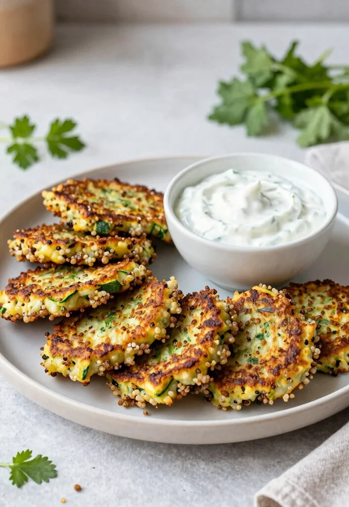 12 Quinoa Dinner Recipes for Balanced Protein Rich Meals 12. Quinoa and Zucchini Fritters 0