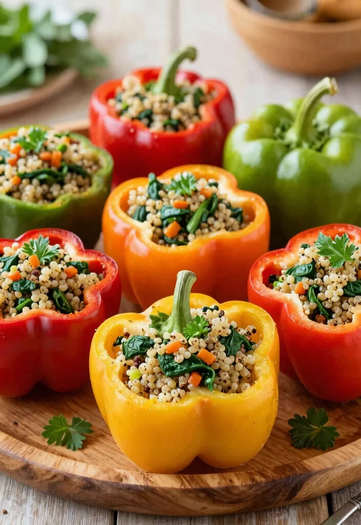12 Quinoa Dinner Recipes for Balanced Protein Rich Meals 7. Quinoa and Spinach Stuffed Peppers 0