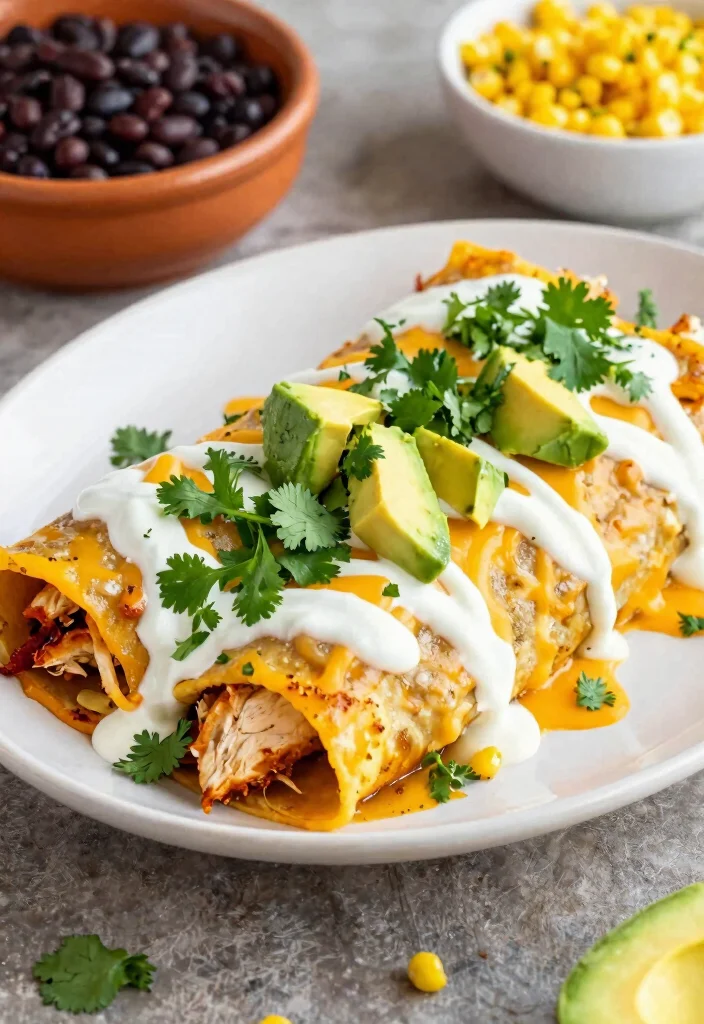 12 Savory Dinner Recipes for Hearty Weeknight Meals 3. Easy Chicken Enchiladas 0