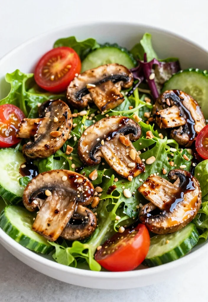 12 Vegan Portobello Mushroom Recipes with Meaty Texture 100 12 Vegan Portobello Mushroom Recipes with Meaty Texture 10. Portobello Mushroom Salad 0