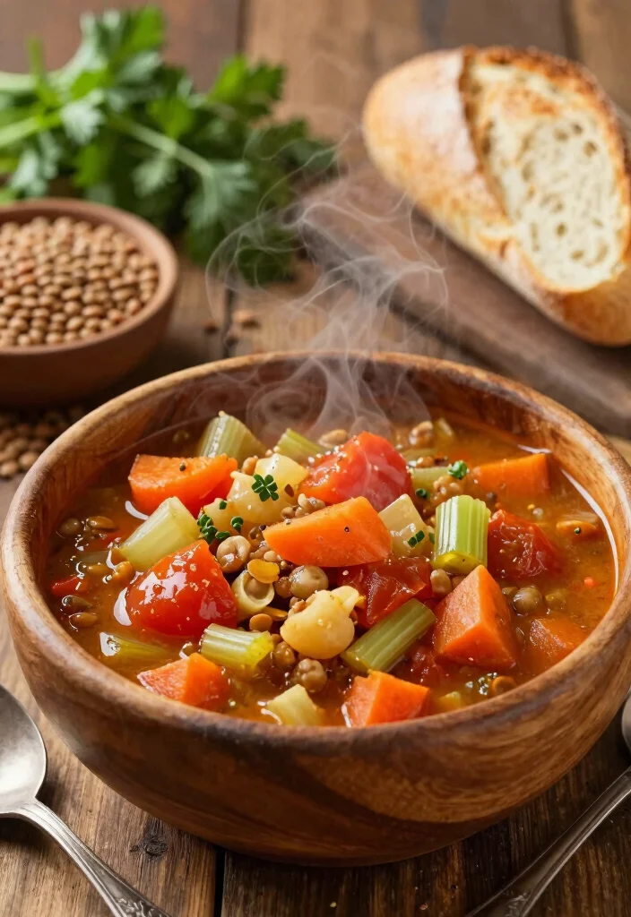 12 Vegetable Dinner Recipes for Simple Meatless Cooking 34 12 Vegetable Dinner Recipes for Simple Meatless Cooking 4. Vegetable Lentil Stew 0